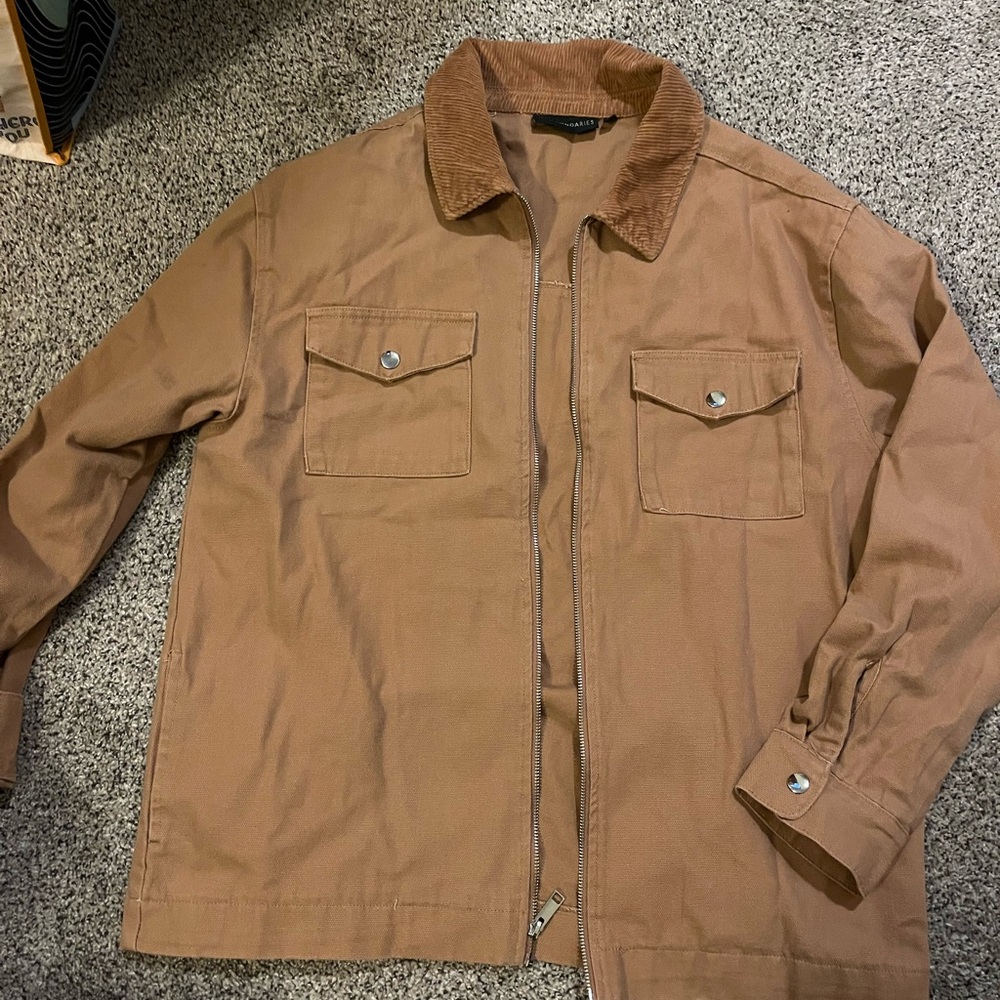No Boundaries Brown Shirt Jacket
